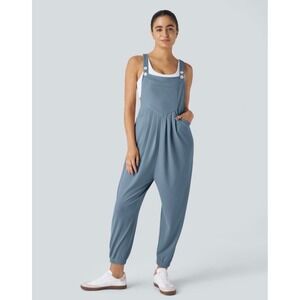 Halara Adjustable Strap Button Multiple Pockets Waffle‎ Casual Jogger Size Small